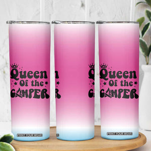 Queen Of The Camper Skinny Tumbler RV Camping Camper Life TB10 Print Your Wear