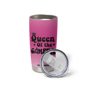 Queen Of The Camper Tumbler Cup RV Camping Camper Life TB10 Print Your Wear