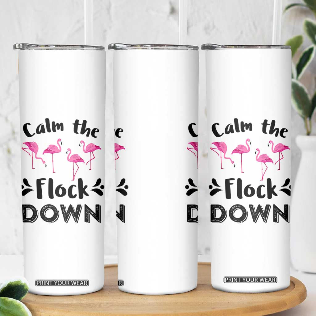 Gifts For Flamingo Lover Skinny Tumbler Cute Animal Lover Gifts For Her TB10 Print Your Wear