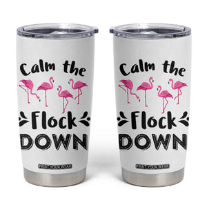 Gifts For Flamingo Lover Tumbler Cup Cute Animal Lover Gifts For Her TB10 White Print Your Wear