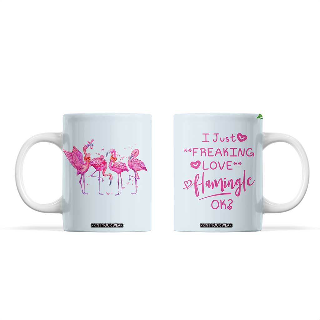 Flamingo Lover Gifts Coffee Mug Cute Flamingo Gifts For Women Who Loves Flamingos TB10 Blue Print Your Wear