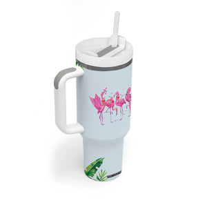 Flamingo Lover Gifts Tumbler With Handle Cute Flamingo Gifts For Women Who Loves Flamingos TB10 Print Your Wear
