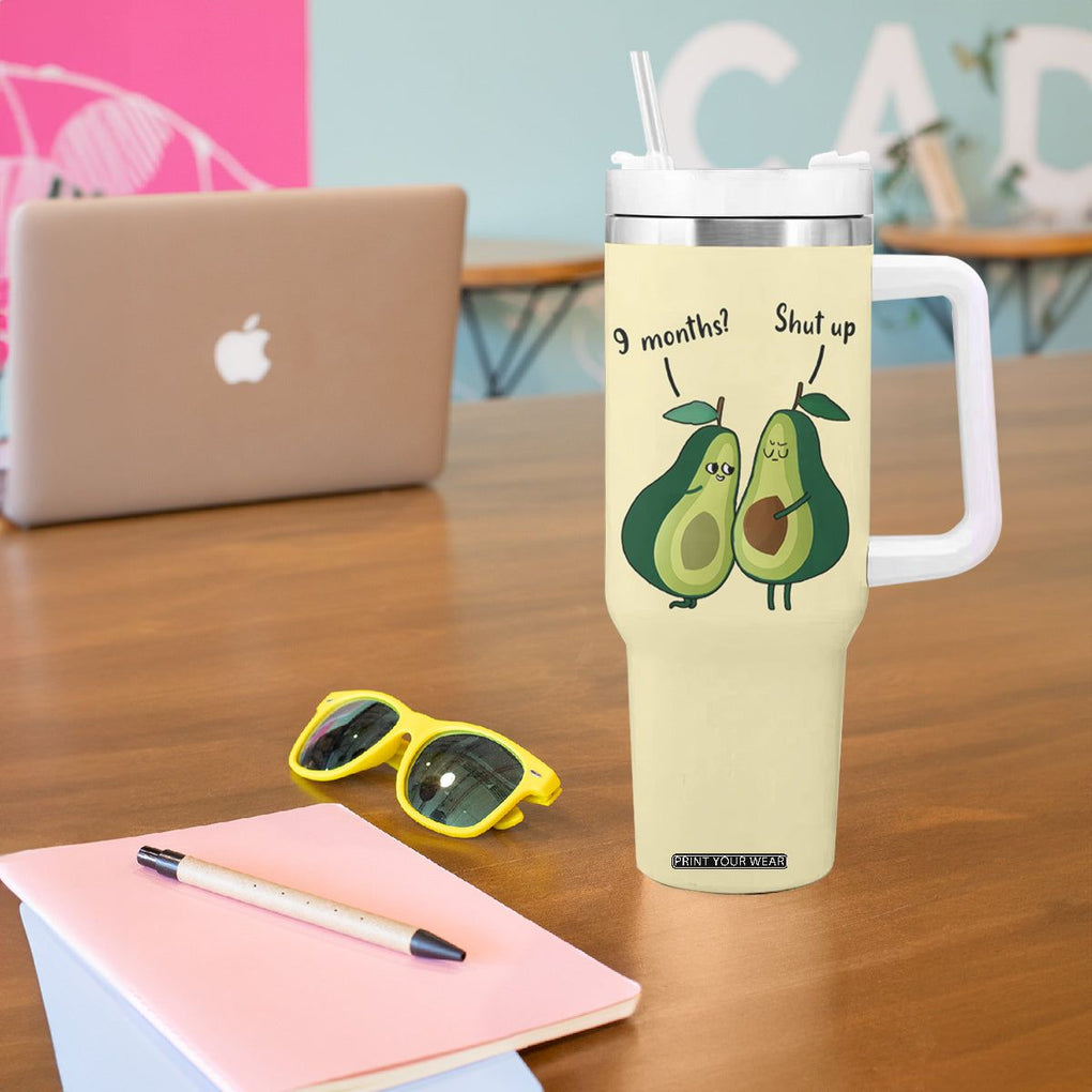 Funny Vegan Avocado Tumbler With Handle You're The Good Kind Of Fat TB10 Print Your Wear