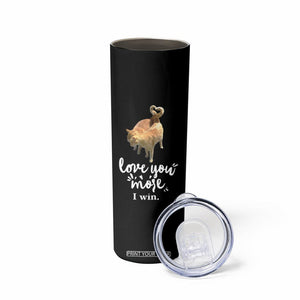 Romantic Cat Couple Skinny Tumbler Love You More I Win Birthday Ideas for Her Couple Wife Family TB10 Print Your Wear