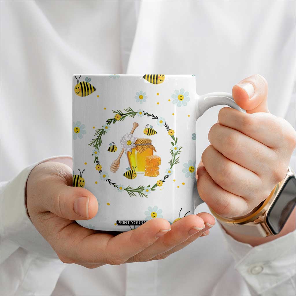 Christian Gifts For Women Coffee Mug Kind Words are Like Honey Inspirational Bible Verse TB10 Print Your Wear