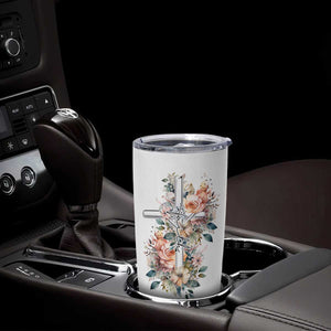 Christian Gifts for Women Faith Tumbler Cup Encouragement Inspirational Flower Mothers Day Bible Gift TB10 Print Your Wear