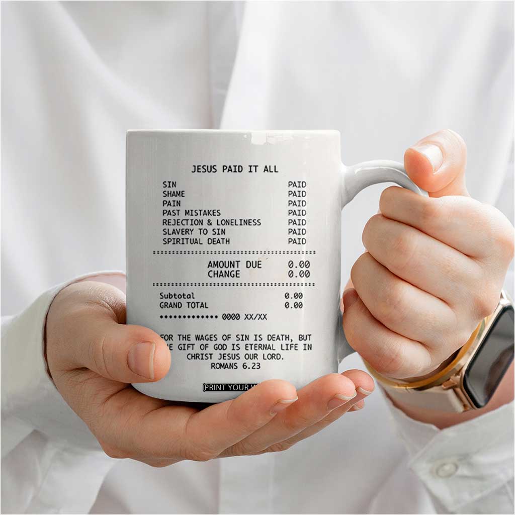 Christian Inspirational Coffee Mug Bible Verses Christian Gift Jesus Paid It All