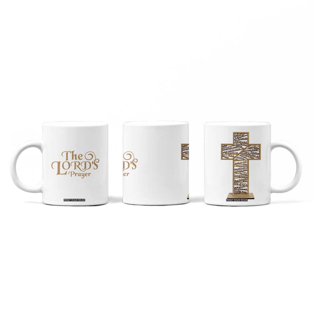 Christian Inspirational Coffee Mug The Lords Prayer Bible Verses Christian Gift