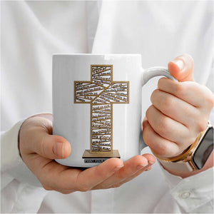 Christian Inspirational Coffee Mug The Lords Prayer Bible Verses Christian Gift TB10 Print Your Wear