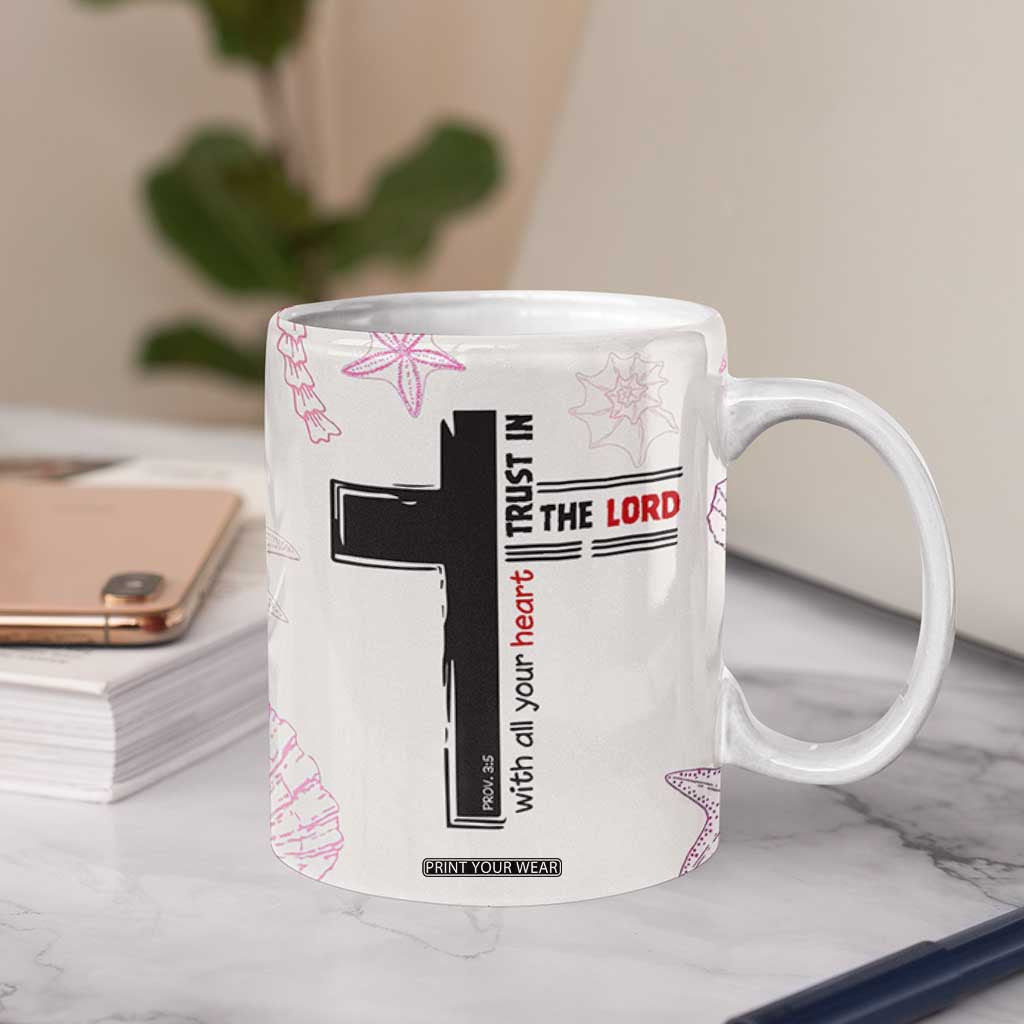 Christian Gifts For Women Coffee Mug Trust In The Lord Encouraging Bible Verse Inspirational Gift TB10 Print Your Wear