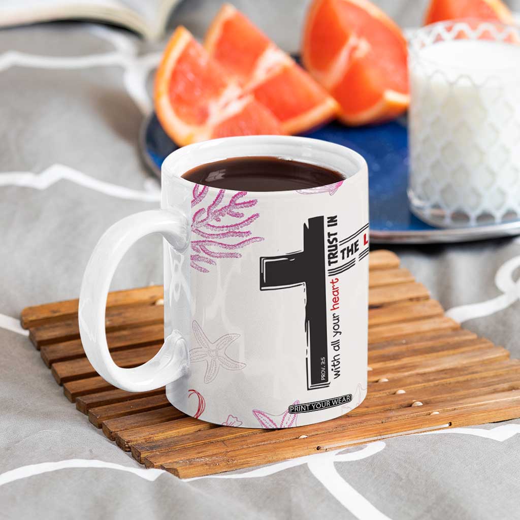 Christian Gifts For Women Coffee Mug Trust In The Lord Encouraging Bible Verse Inspirational Gift TB10 Print Your Wear
