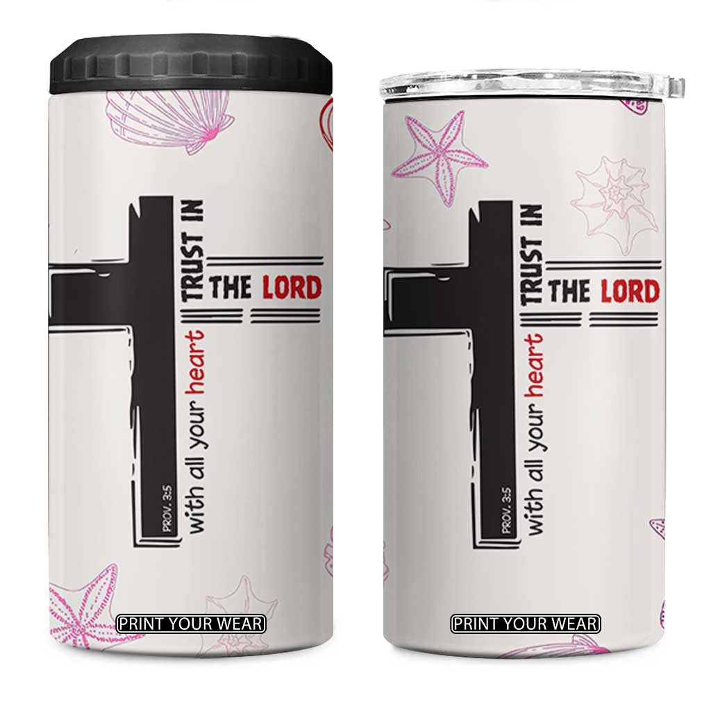 Christian Gifts For Women 4 in 1 Can Cooler Tumbler Trust In The Lord Encouraging Bible Verse Inspirational Gift TB10 One Size: 16 oz Beige Print Your Wear
