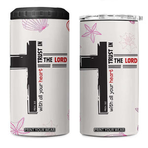 Christian Gifts For Women 4 in 1 Can Cooler Tumbler Trust In The Lord Encouraging Bible Verse Inspirational Gift TB10 One Size: 16 oz Beige Print Your Wear