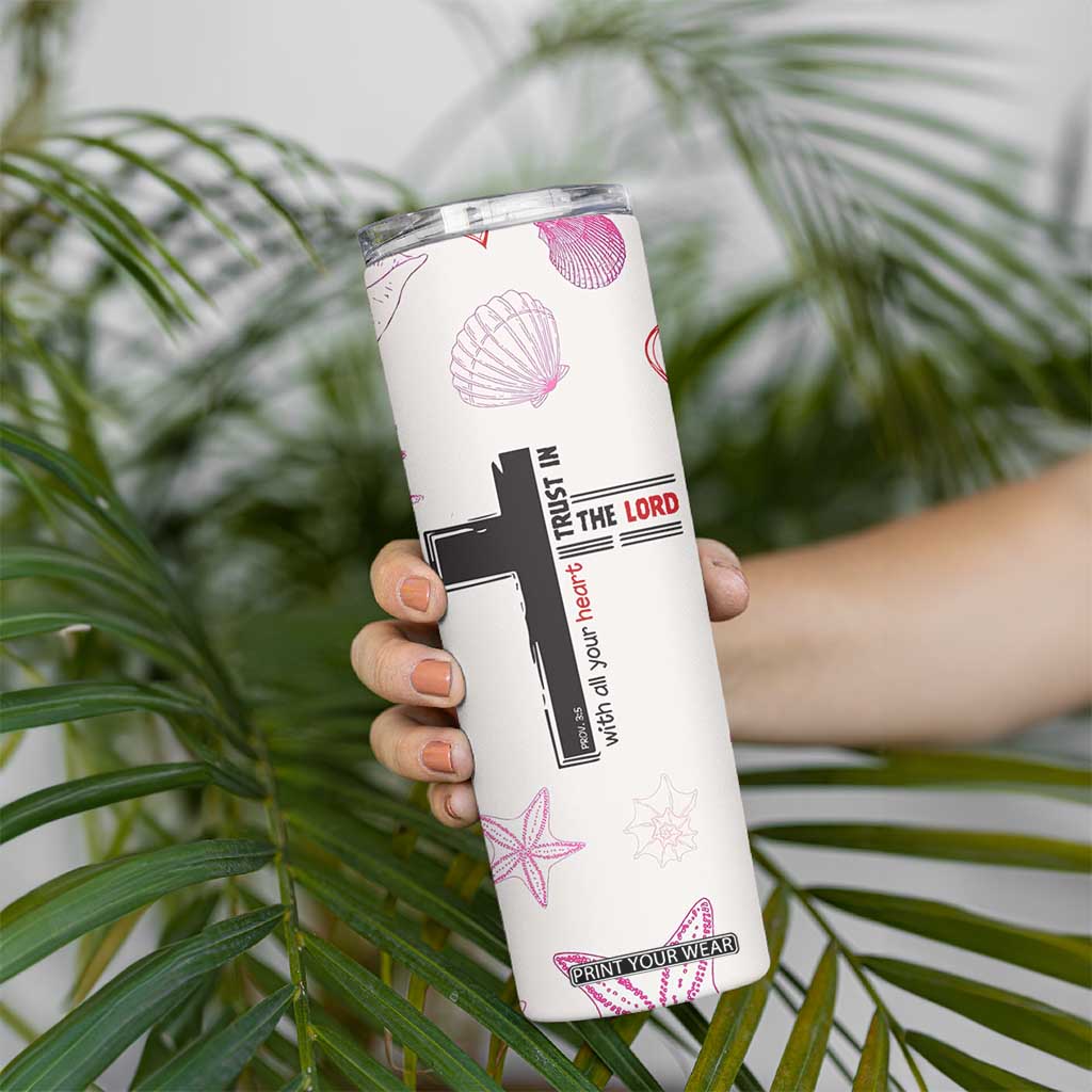 Christian Gifts For Women Skinny Tumbler Trust In The Lord Encouraging Bible Verse Inspirational Gift TB10 Print Your Wear