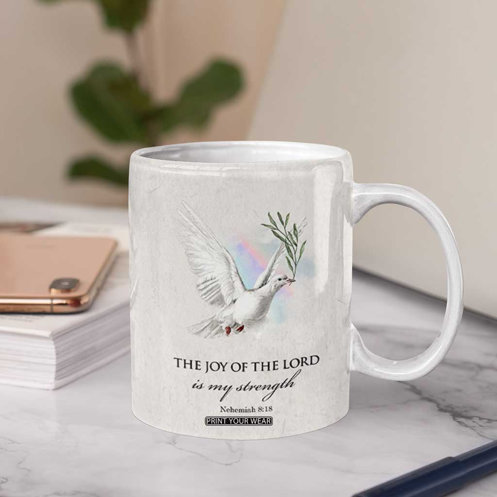 Christian Gifts Coffee Mug Joy Of The Lord Is My Strength Bible Verses Inspirational Gift TB10 Print Your Wear
