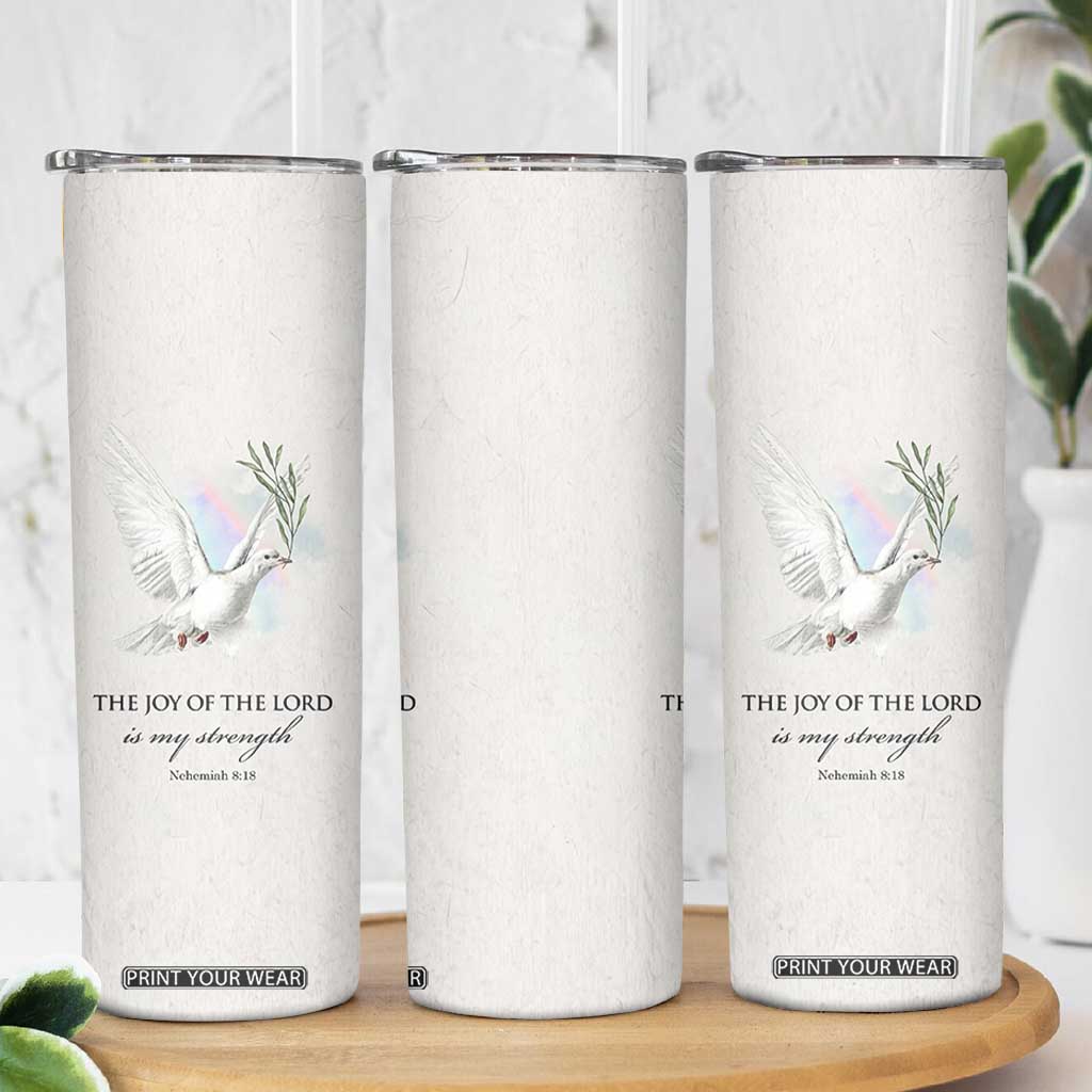 Christian Gifts Skinny Tumbler Joy Of The Lord Is My Strength Bible Verses Inspirational Gift TB10 Print Your Wear