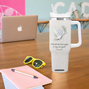 Christian Gifts Tumbler With Handle Joy Of The Lord Is My Strength Bible Verses Inspirational Gift TB10 Print Your Wear