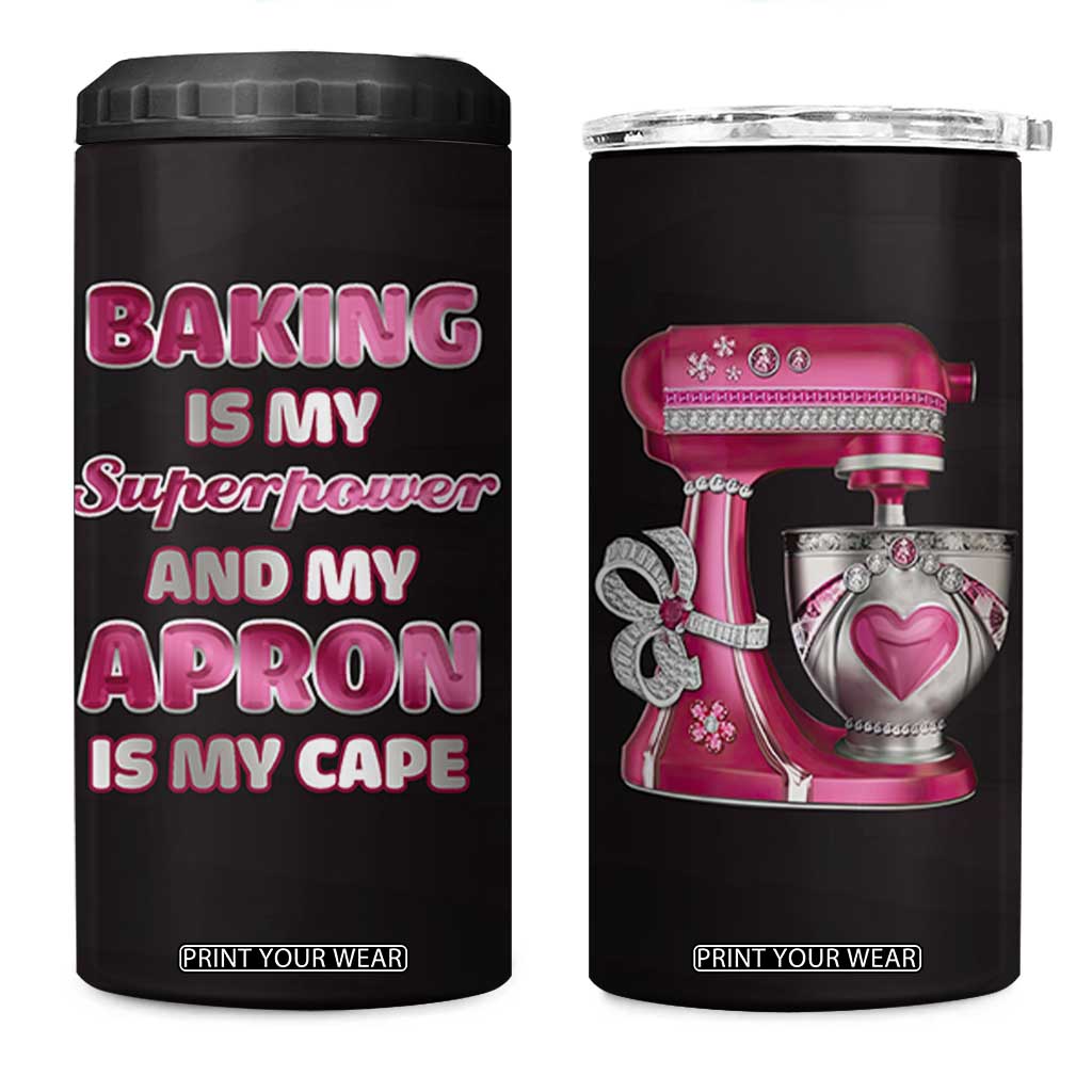 Baking Gifts For Women 4 in 1 Can Cooler Tumbler Bread Maker Sourdough Gift TB10 One Size: 16 oz Black Print Your Wear