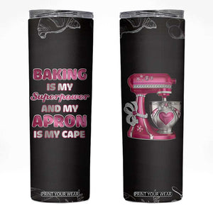 Baking Gifts For Women Skinny Tumbler Bread Maker Sourdough Gift TB10 Black Print Your Wear
