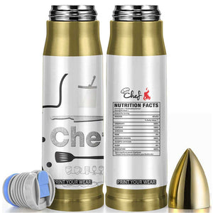 Chef Gifts Bullet Tumbler Gifts For Cooking Lovers Bakers Culinary Students TB10 White Print Your Wear