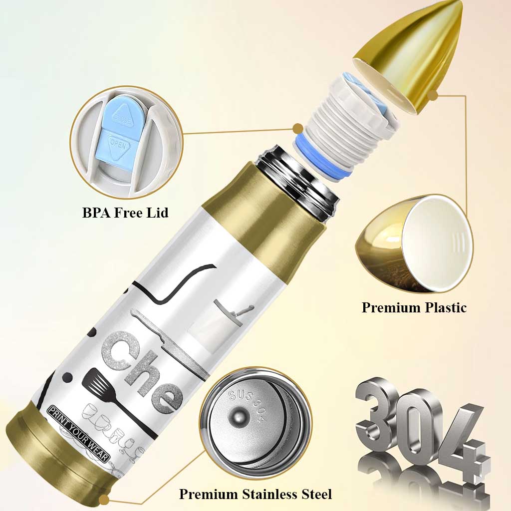 Chef Gifts Bullet Tumbler Gifts For Cooking Lovers Bakers Culinary Students TB10 Print Your Wear