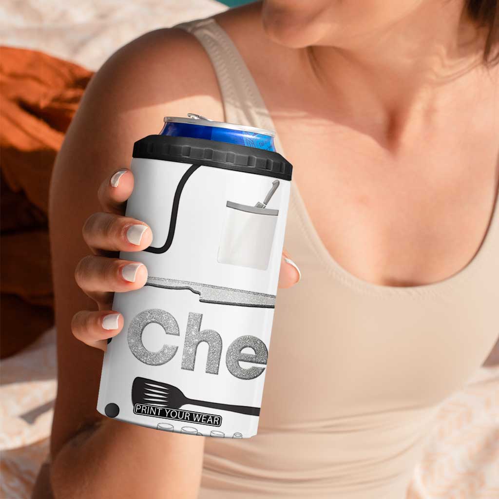 Chef Gifts 4 in 1 Can Cooler Tumbler Gifts For Cooking Lovers Bakers Culinary Students TB10 Print Your Wear