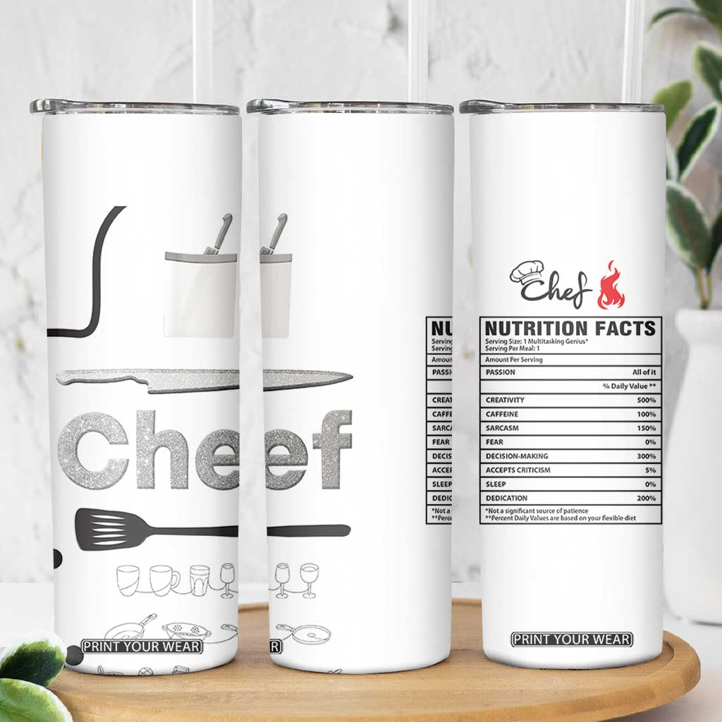 Chef Gifts Skinny Tumbler Gifts For Cooking Lovers Bakers Culinary Students TB10 Print Your Wear