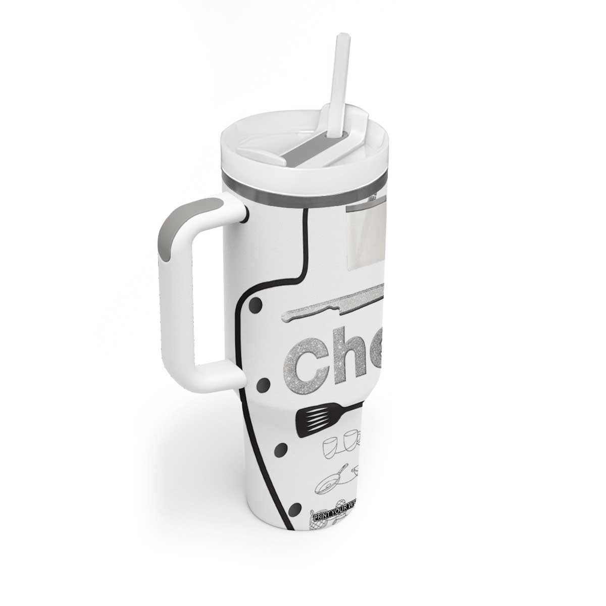 Chef Gifts Tumbler With Handle Gifts For Cooking Lovers Bakers Culinary Students TB10 Print Your Wear