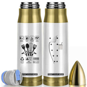 Chef Gifts Bullet Tumbler Gifts For Cooking Lovers Culinary Students TB10 White Print Your Wear