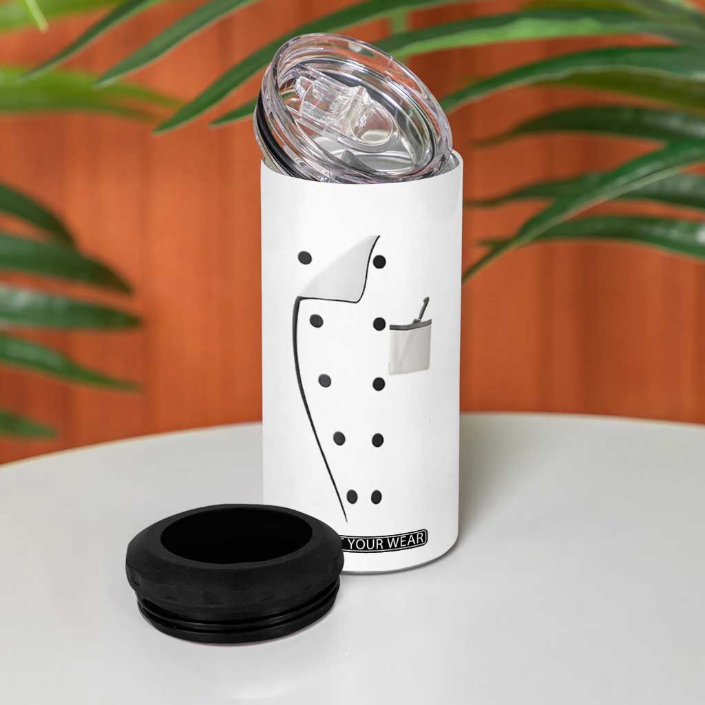 Chef Gifts 4 in 1 Can Cooler Tumbler Gifts For Cooking Lovers Culinary Students TB10 Print Your Wear
