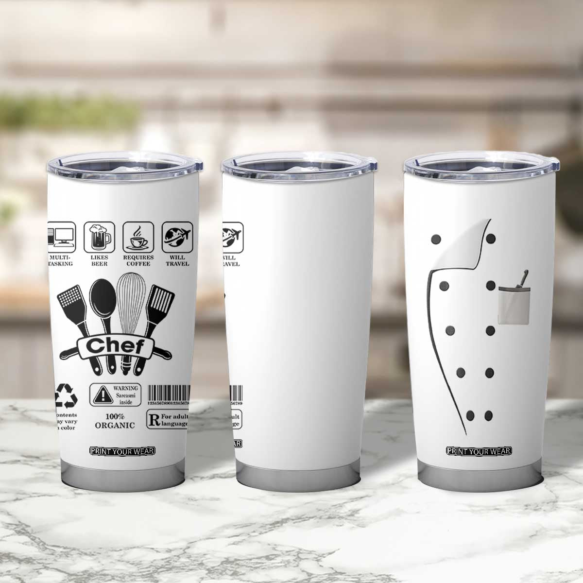 Chef Gifts Tumbler Cup Gifts For Cooking Lovers Culinary Students TB10 Print Your Wear
