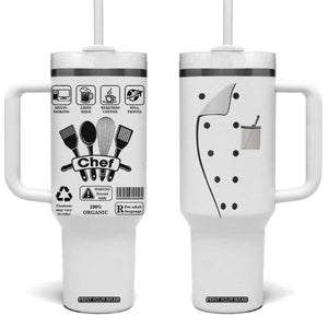 Chef Gifts Tumbler With Handle Gifts For Cooking Lovers Culinary Students TB10 One Size: 40 oz White Print Your Wear