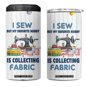Sewing Gifts For Women 4 in 1 Can Cooler Tumbler Sewists Sewers Inspiration Gift TB10 One Size: 16 oz White Print Your Wear