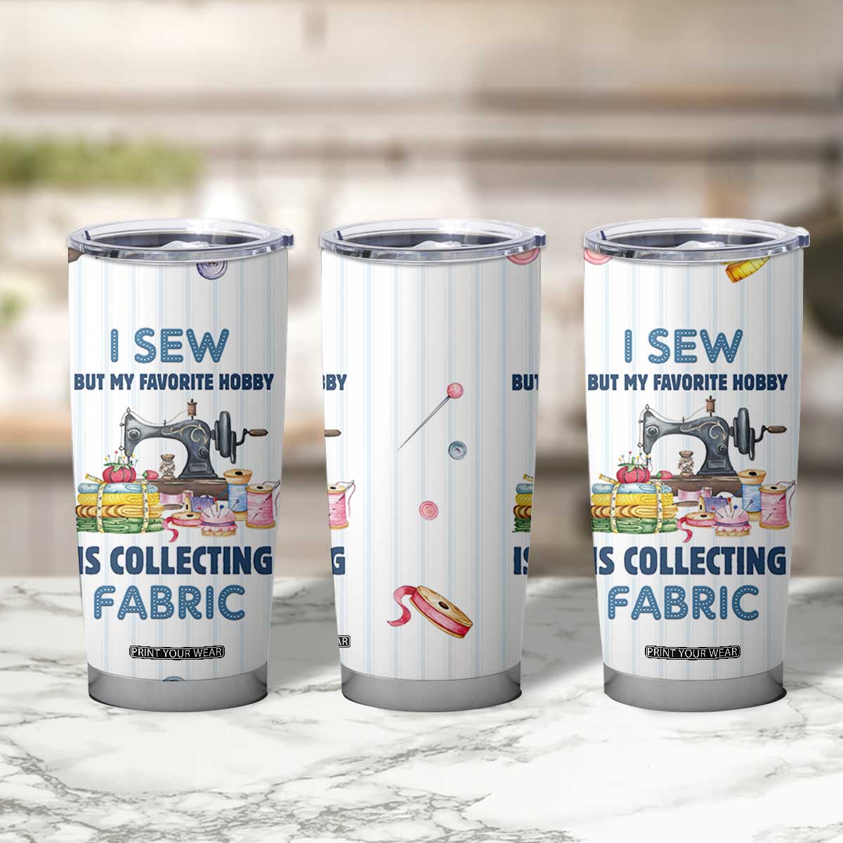 Sewing Gifts For Women Tumbler Cup Sewists Sewers Inspiration Gift TB10 Print Your Wear