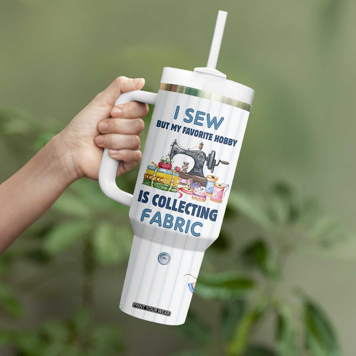 Sewing Gifts For Women Tumbler With Handle Sewists Sewers Inspiration Gift TB10 Print Your Wear