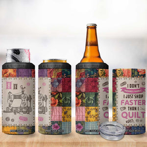 Sewing Gifts For Women 4 in 1 Can Cooler Tumbler Quilt Quilting Lovers Tailors Crafters Inspiration Gift TB10 Print Your Wear