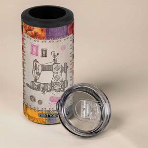 Sewing Gifts For Women 4 in 1 Can Cooler Tumbler Quilt Quilting Lovers Tailors Crafters Inspiration Gift TB10 Print Your Wear