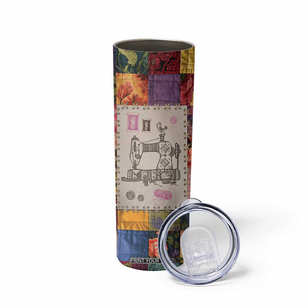 Sewing Gifts For Women Skinny Tumbler Quilt Quilting Lovers Tailors Crafters Inspiration Gift TB10 Print Your Wear