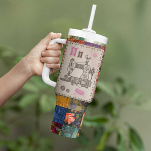 Sewing Gifts For Women Tumbler With Handle Quilt Quilting Lovers Tailors Crafters Inspiration Gift TB10 Print Your Wear