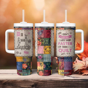 Sewing Gifts For Women Tumbler With Handle Quilt Quilting Lovers Tailors Crafters Inspiration Gift TB10 Print Your Wear