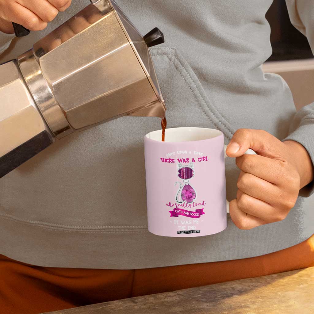 Cat Book Lovers Gifts Coffee Mug Cute Bookish Present Book Club Gifts TB10 Print Your Wear