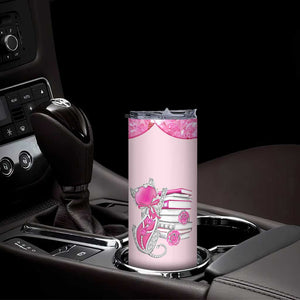 Cat Book Lovers Gifts Skinny Tumbler Cute Bookish Present Book Club Gifts TB10 Print Your Wear