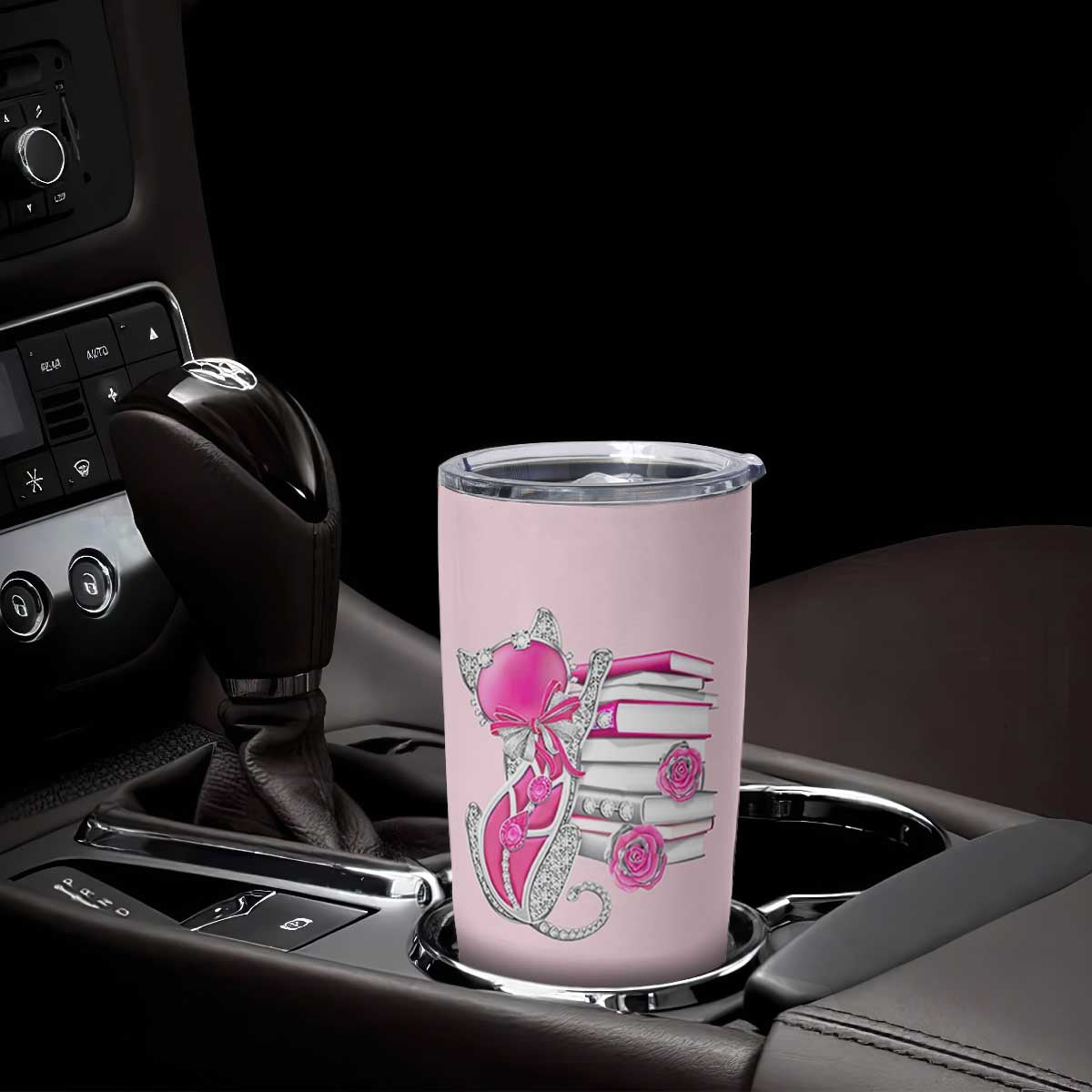 Cat Book Lovers Gifts Tumbler Cup Cute Bookish Present Book Club Gifts TB10 Print Your Wear