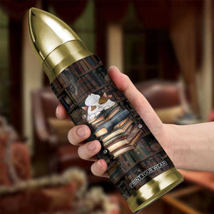 Cat Bookish Bullet Tumbler Just A Girl Who Loves Cats And Books Library Cat TB10 Print Your Wear