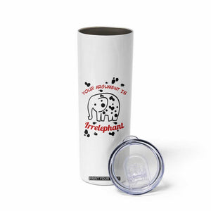 White Elephant Gift Skinny Tumbler Your Argument Is Irrelephant Lawyer Gifts TB10 Print Your Wear