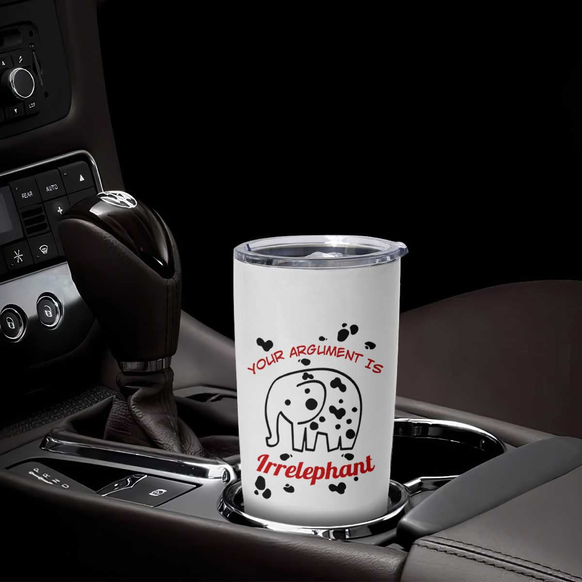White Elephant Gift Tumbler Cup Your Argument Is Irrelephant Lawyer Gifts TB10 Print Your Wear