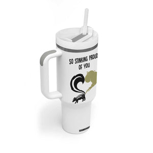 Funny Skunk Graduation Tumbler With Handle So Stinking Proud Of You TB10 Print Your Wear