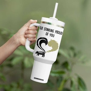 Funny Skunk Graduation Tumbler With Handle So Stinking Proud Of You TB10 Print Your Wear