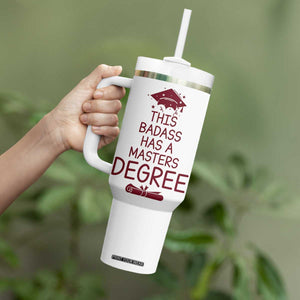 Masters Degree Graduation Tumbler With Handle This Badass Has A Masters Degree TB10 Print Your Wear