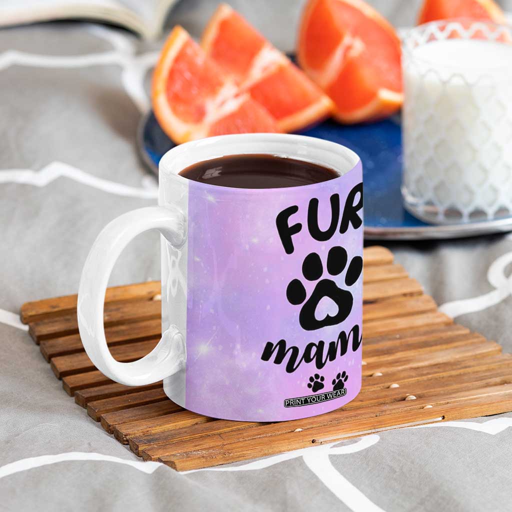 Fur Mama Coffee Mug Cat Dog Mom Gifts For New Puppy Fur Baby Owners TB10 Print Your Wear